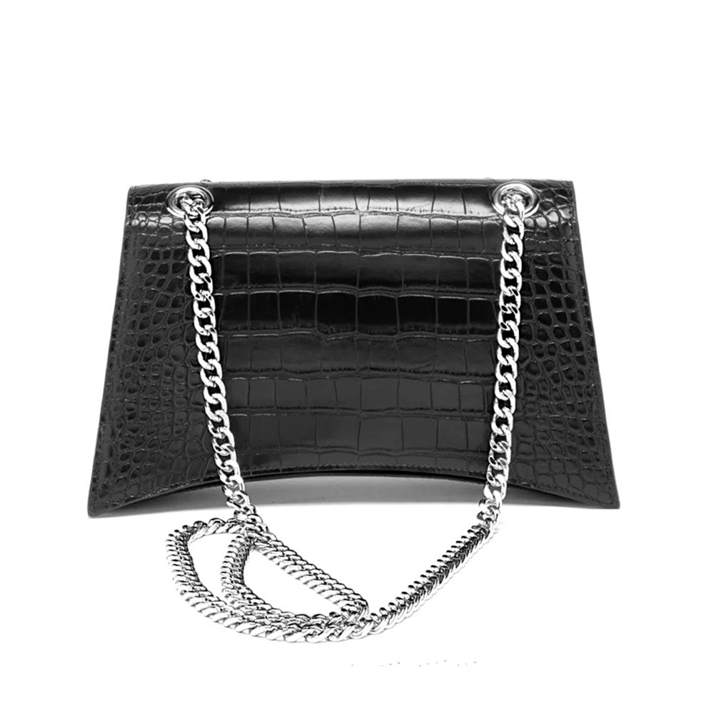 Borsa Donna a Spalla e Tracolla CULT linea Gwen stampa Cocco Nera