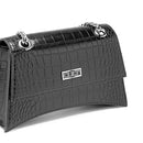Borsa Donna a Spalla e Tracolla CULT linea Gwen stampa Cocco Nera