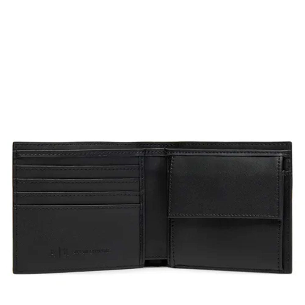 Men's Wallet with Coin Pocket ARMANI EXCHANGE Liam in Black