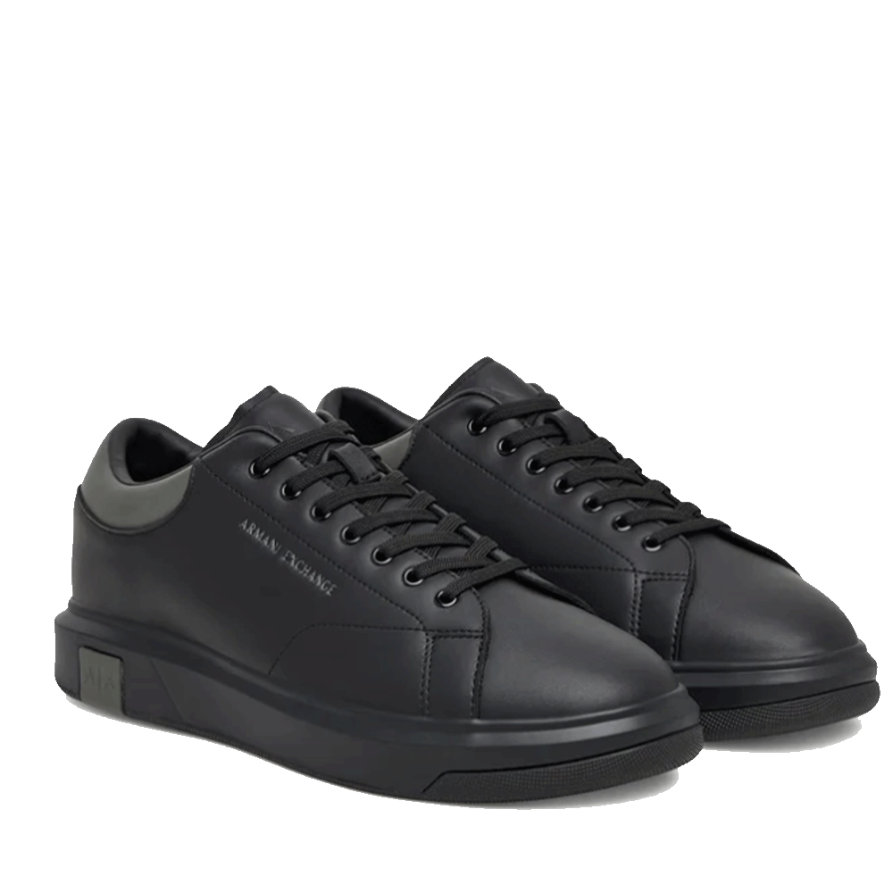 ARMANI EXCHANGE Herren-Sneaker aus Leder, Schwarz - Chimera