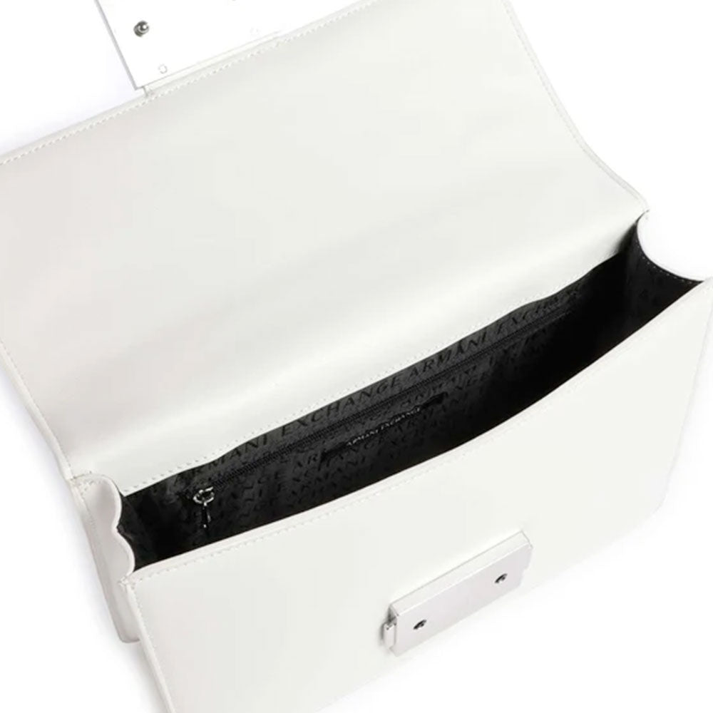 Borsa Donna a Tracolla ARMANI EXCHANGE Chiusa con Pattina colore Off White