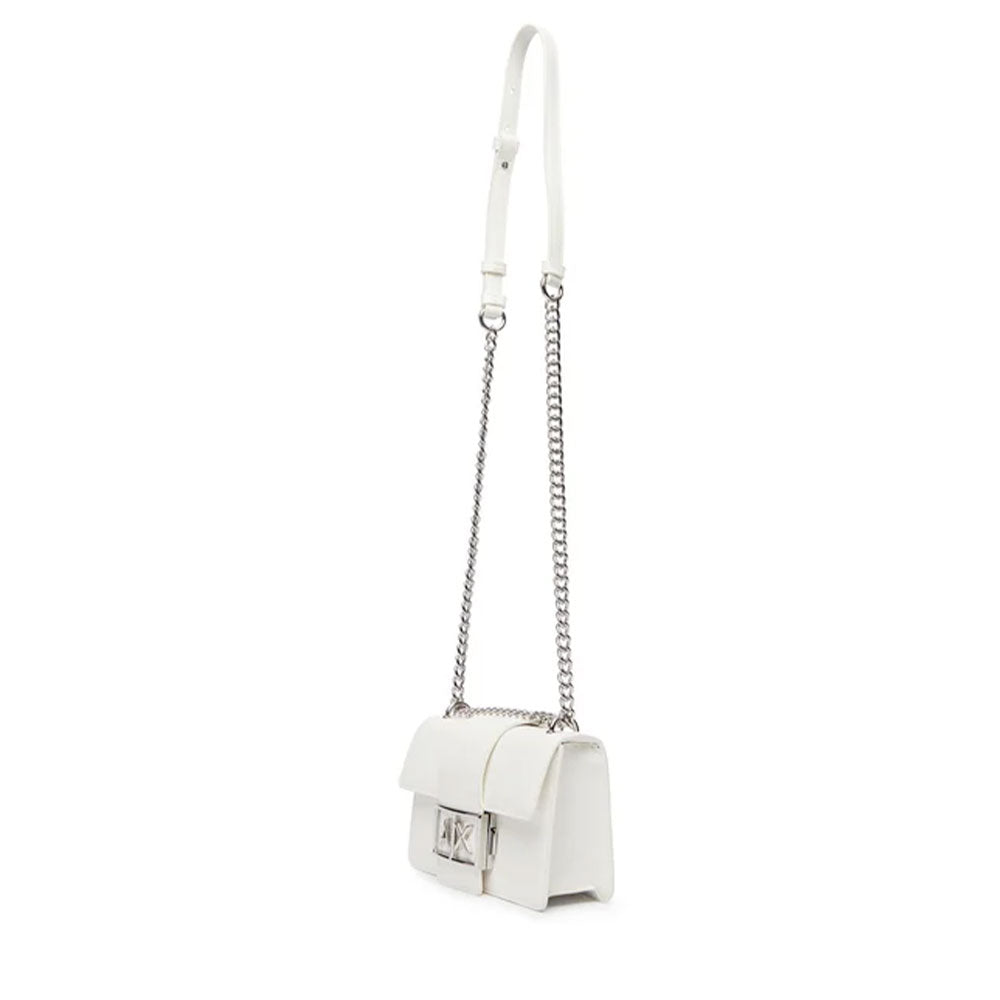 Borsa Donna a Tracolla ARMANI EXCHANGE Linea Jodie Chiusa con Pattina colore Off White