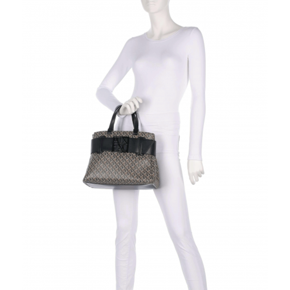 Borsa Donna a Mano ARMANI EXCHANGE Colore Brown Bass - Black Linea Susie