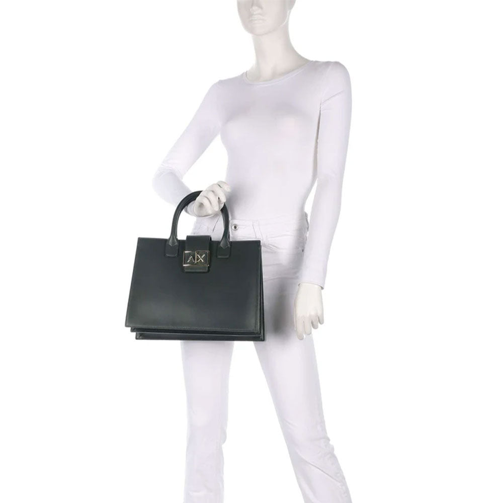 Borsa Donna a Mano ARMANI EXCHANGE colore Beat Green Misura Grande