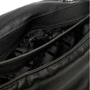 Damen-Umhängetasche ARMANI EXCHANGE Modell Victoria M mit Überschlag in Schwarz