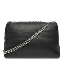 Damen-Umhängetasche ARMANI EXCHANGE Modell Victoria M mit Überschlag in Schwarz