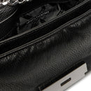 Women's Black Crossbody Bag ARMANI EXCHANGE Victoria with Flap Closure