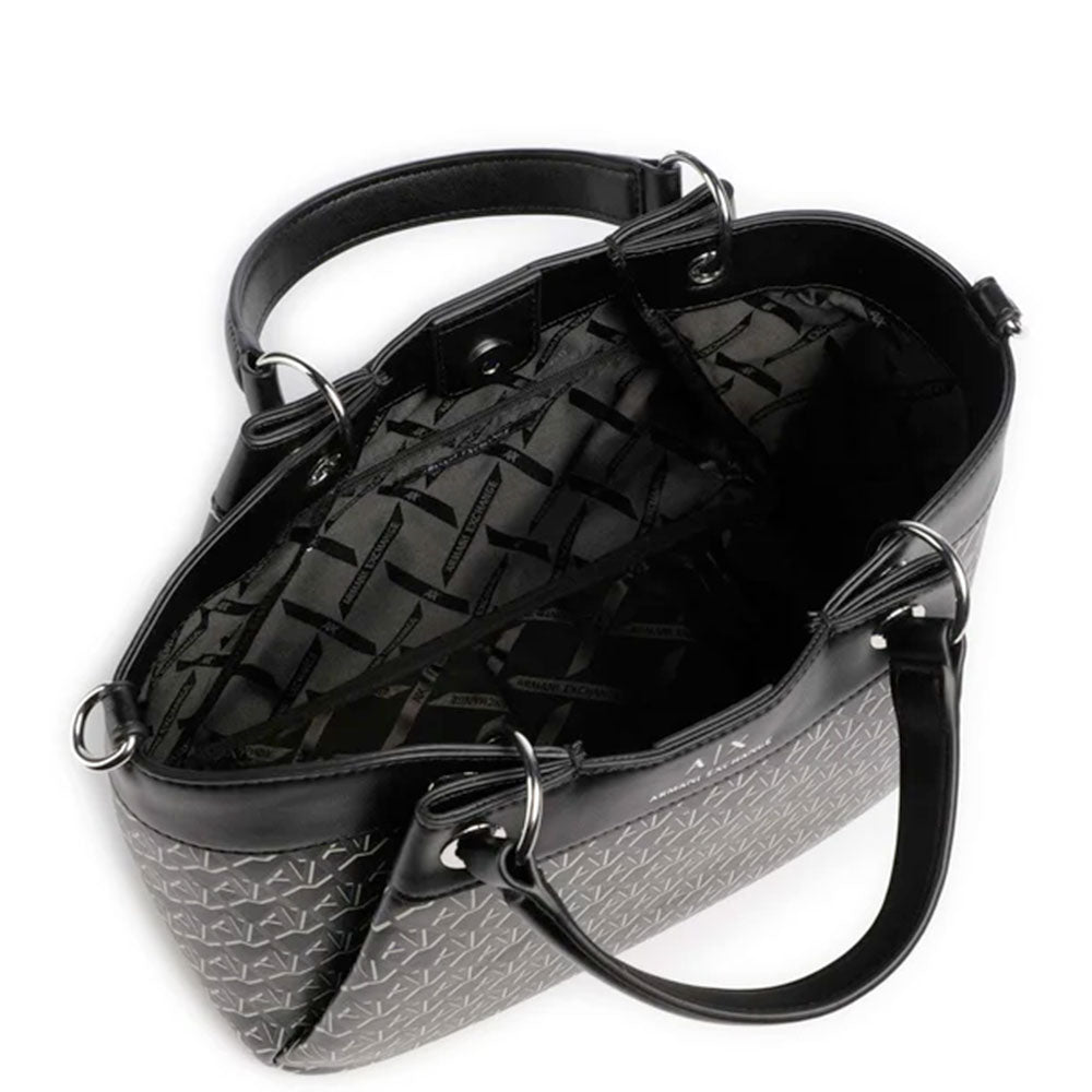 Borsa Donna a Mano con Tracolla ARMANI EXCHANGE colore Nero - Nero Linea Wave