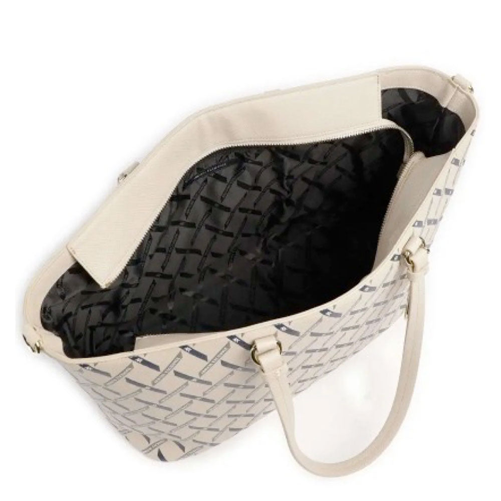 Women's Off White and Sand Shoulder Tote Bag ARMANI EXCHANGE