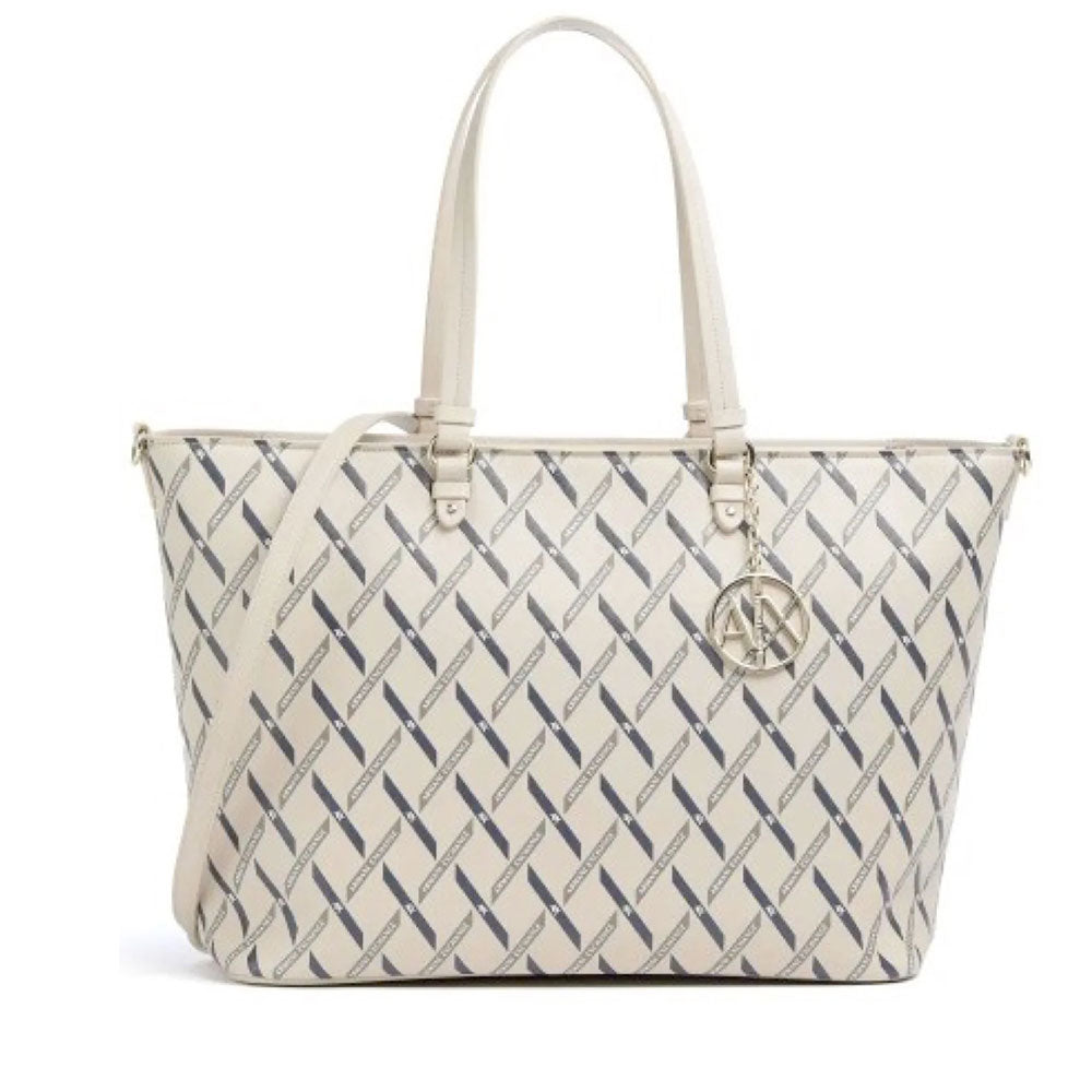 Borsa Donna Shopper a Spalla ARMANI EXCHANGE colore Off White - Sand
