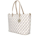 Women's Off White and Sand Shoulder Tote Bag ARMANI EXCHANGE