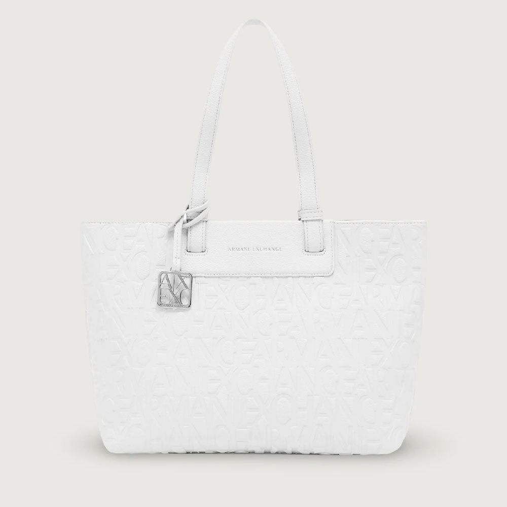 Borsa Donna Shopper a Spalla ARMANI EXCHANGE colore Off White Linea Liz