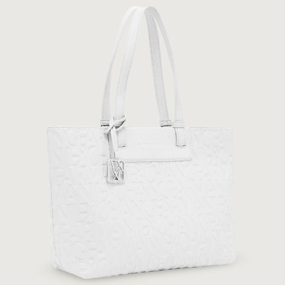 Borsa Donna Shopper a Spalla ARMANI EXCHANGE colore Off White Linea Liz
