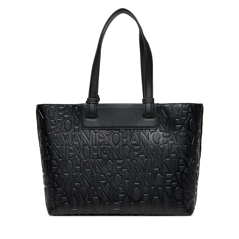 Women's Shoulder Shopper Bag ARMANI EXCHANGE in Black Liz Line
