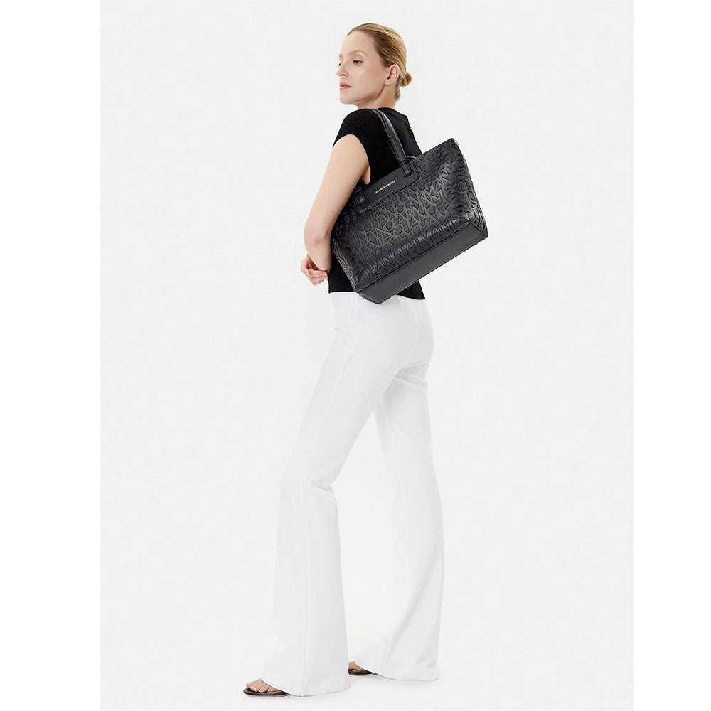 Borsa Donna Shopper a Spalla ARMANI EXCHANGE colore Nero Linea Liz