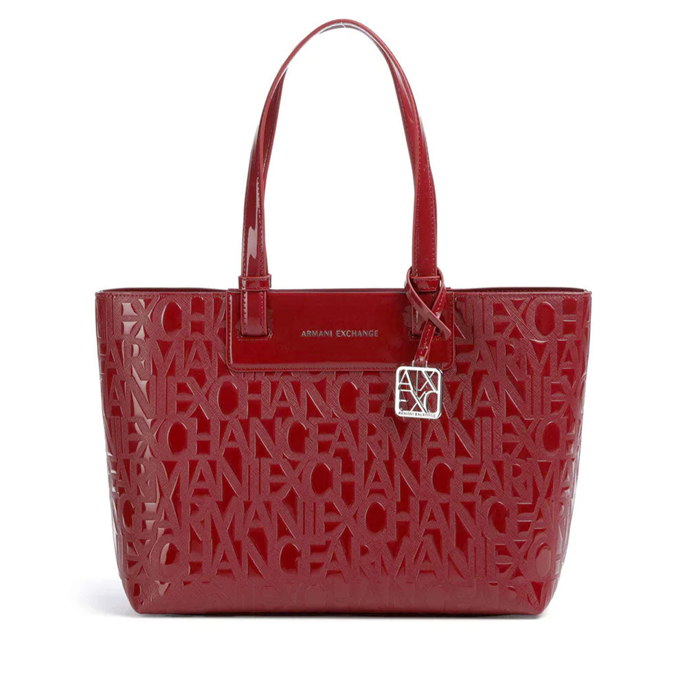 Borsa Donna Shopper a Spalla ARMANI EXCHANGE colore Red Dahlia Lucido Linea Liz
