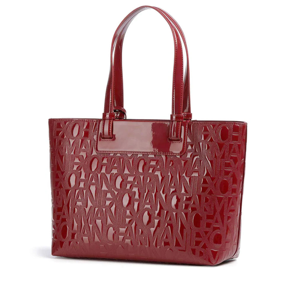 Borsa Donna Shopper a Spalla ARMANI EXCHANGE colore Red Dahlia Lucido Linea Liz