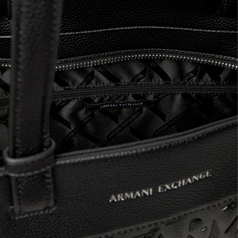 Women's Large Shoulder Shopper Bag ARMANI EXCHANGE in Black, Liz Line