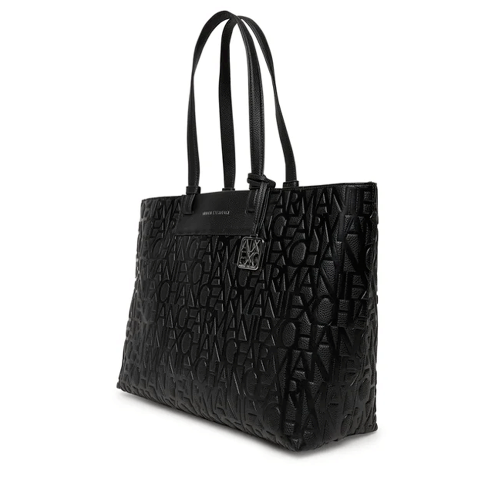 Women's Large Shoulder Shopper Bag ARMANI EXCHANGE in Black, Liz Line