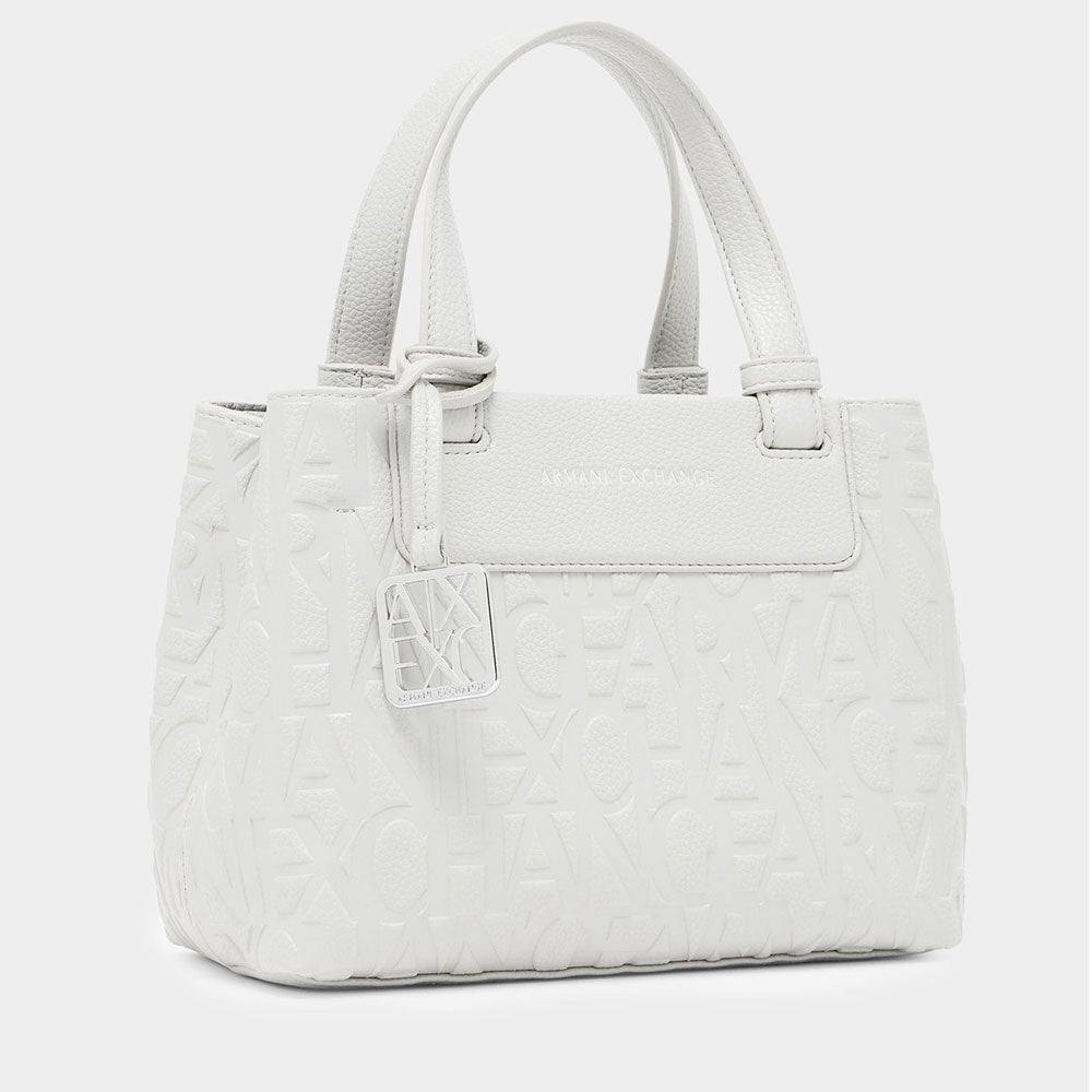 Borsa Donna a Mano con Tracolla ARMANI EXCHANGE colore Off White Linea Liz