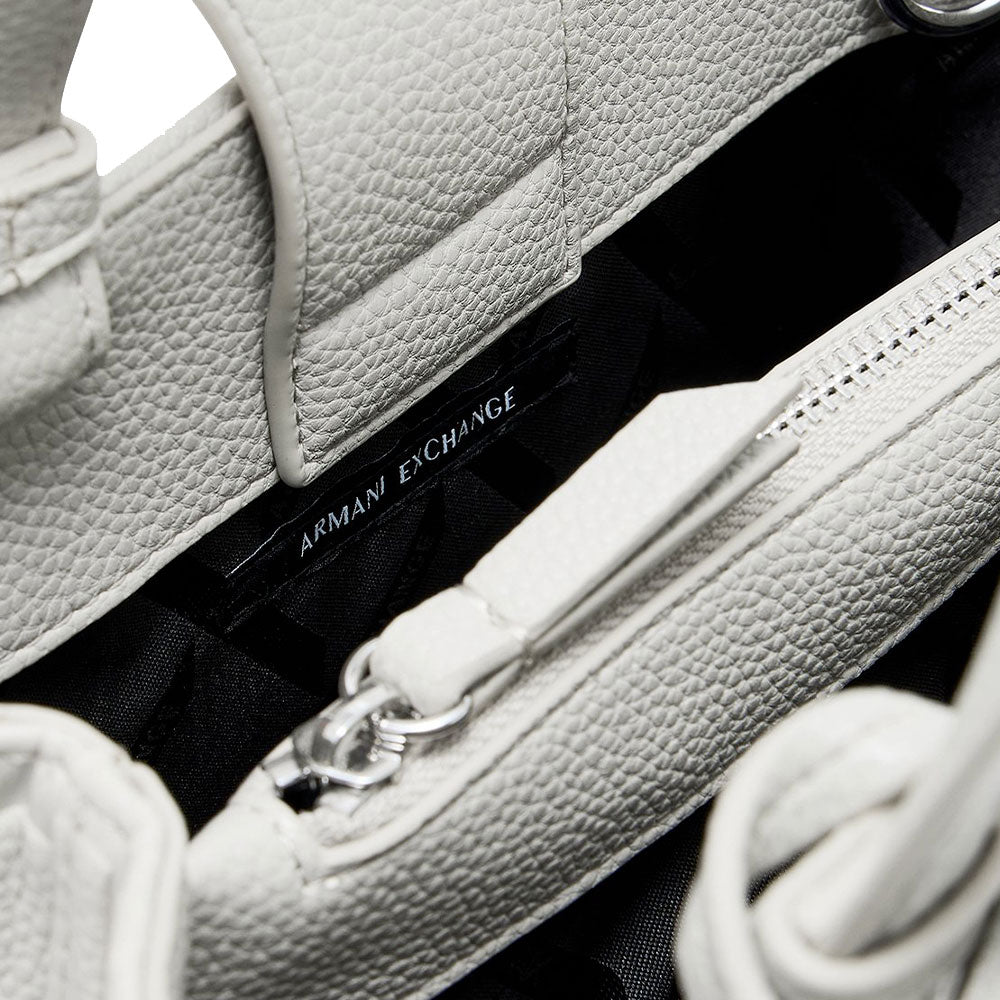 Borsa Donna a Mano con Tracolla ARMANI EXCHANGE colore Off White Linea Liz