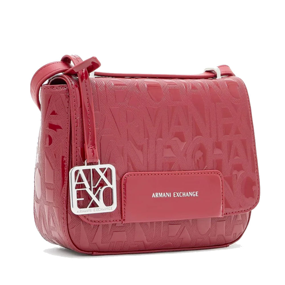 Borsa Donna a Tracolla ARMANI EXCHANGE colore Red Dahlia Lucido Linea Liz