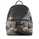 Y NOT Großer Damenrucksack mit Außentasche YES-381 London By Night
