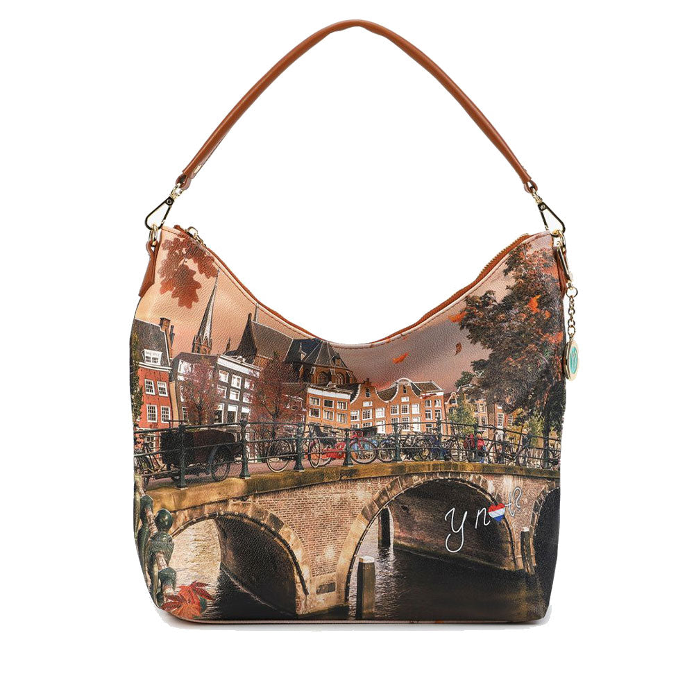 Borsa Donna Y NOT Hobo a Spalla YES-618 Autumn River