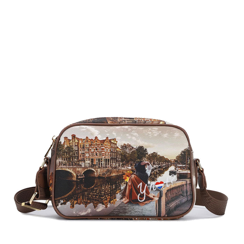 Borsa Donna a Tracolla Y NOT YES-310 stampa Autumn in Holland