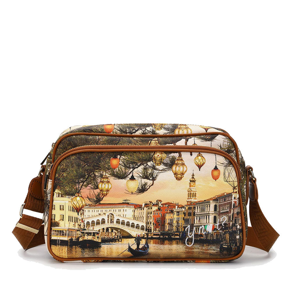 Borsa Donna a Tracolla Y NOT YES-331 stampa Christmas Venice