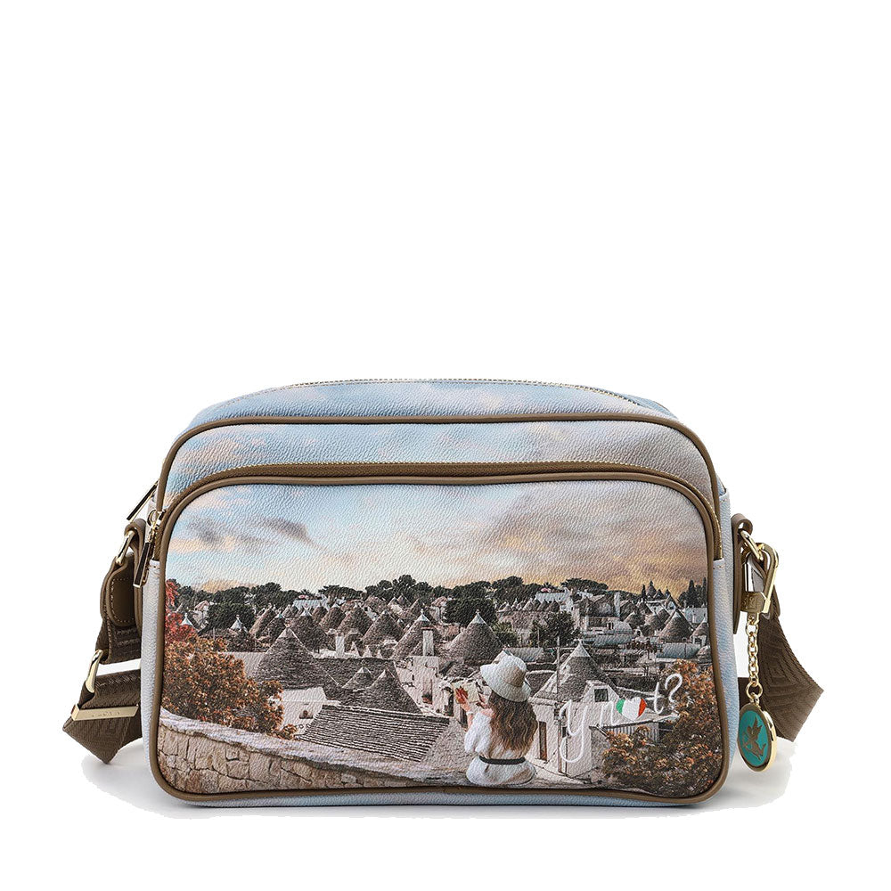 Borsa Donna a Tracolla Y NOT YES-331 stampa Romantic Trulli