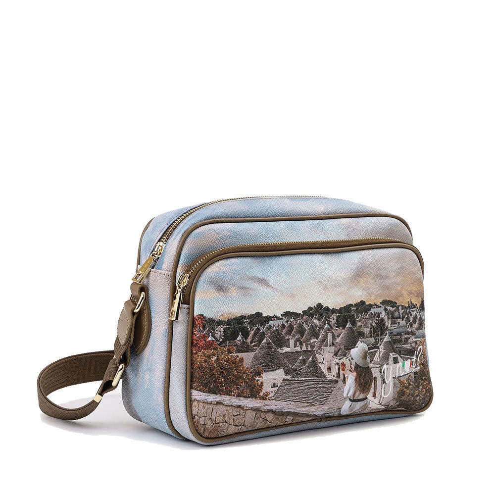 Borsa Donna a Tracolla Y NOT YES-331 stampa Romantic Trulli