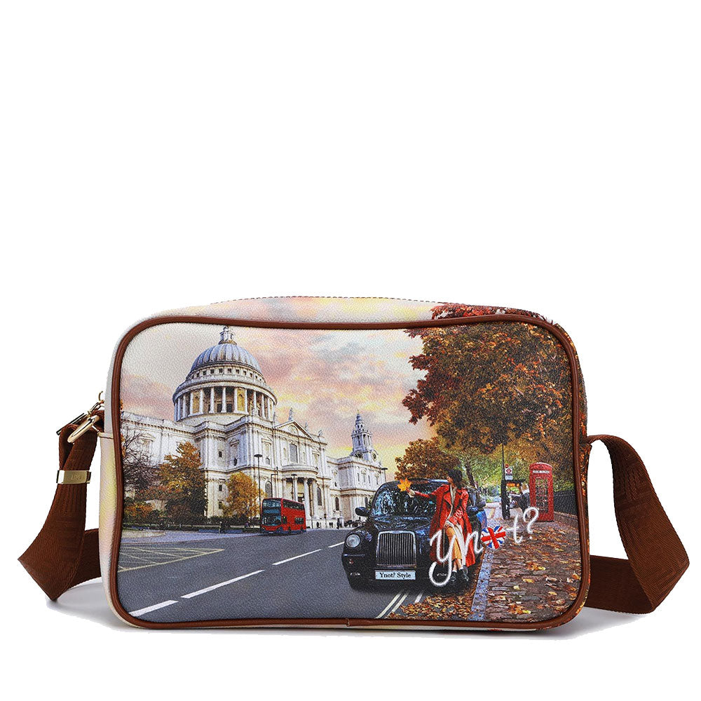 Borsa Donna a Tracolla Y NOT YES-440 stampa London Tourist