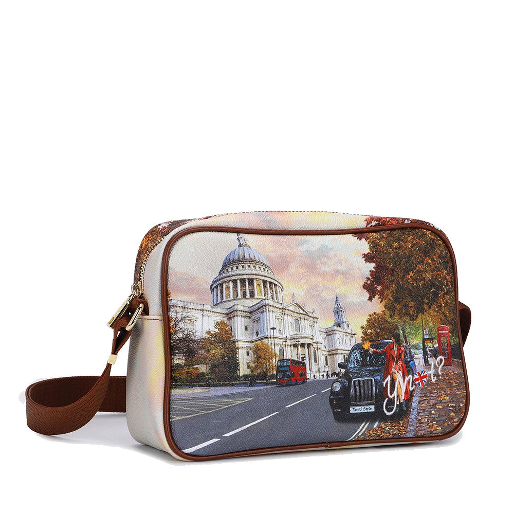 Borsa Donna a Tracolla Y NOT YES-440 stampa London Tourist