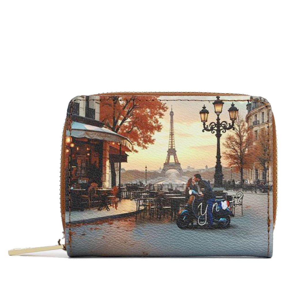 Portafoglio Donna Piccolo Y NOT YES-562 Stampa Kisses From Paris