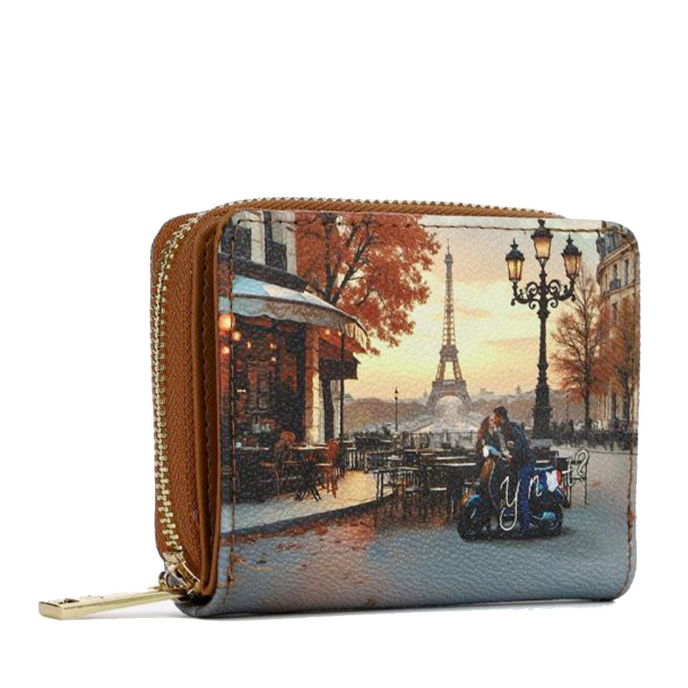 Portafoglio Donna Piccolo Y NOT YES-562 Stampa Kisses From Paris