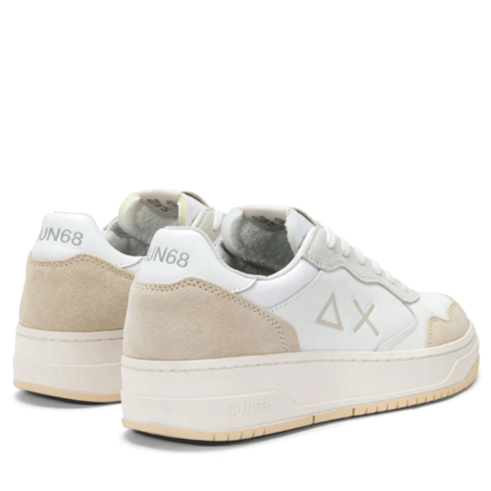 Scarpe Uomo Sun68 Sneakers Big Basket Colore Bianco - Z35148