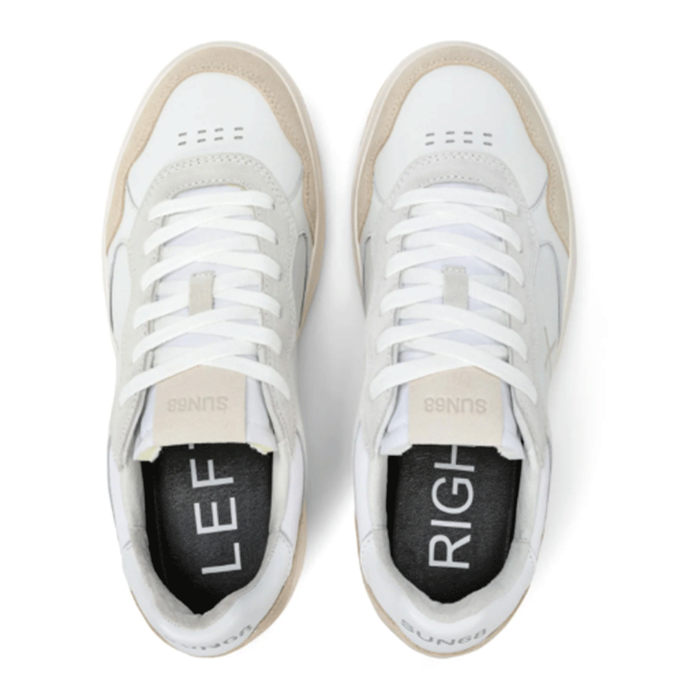Scarpe Uomo Sun68 Sneakers Big Basket Colore Bianco - Z35148