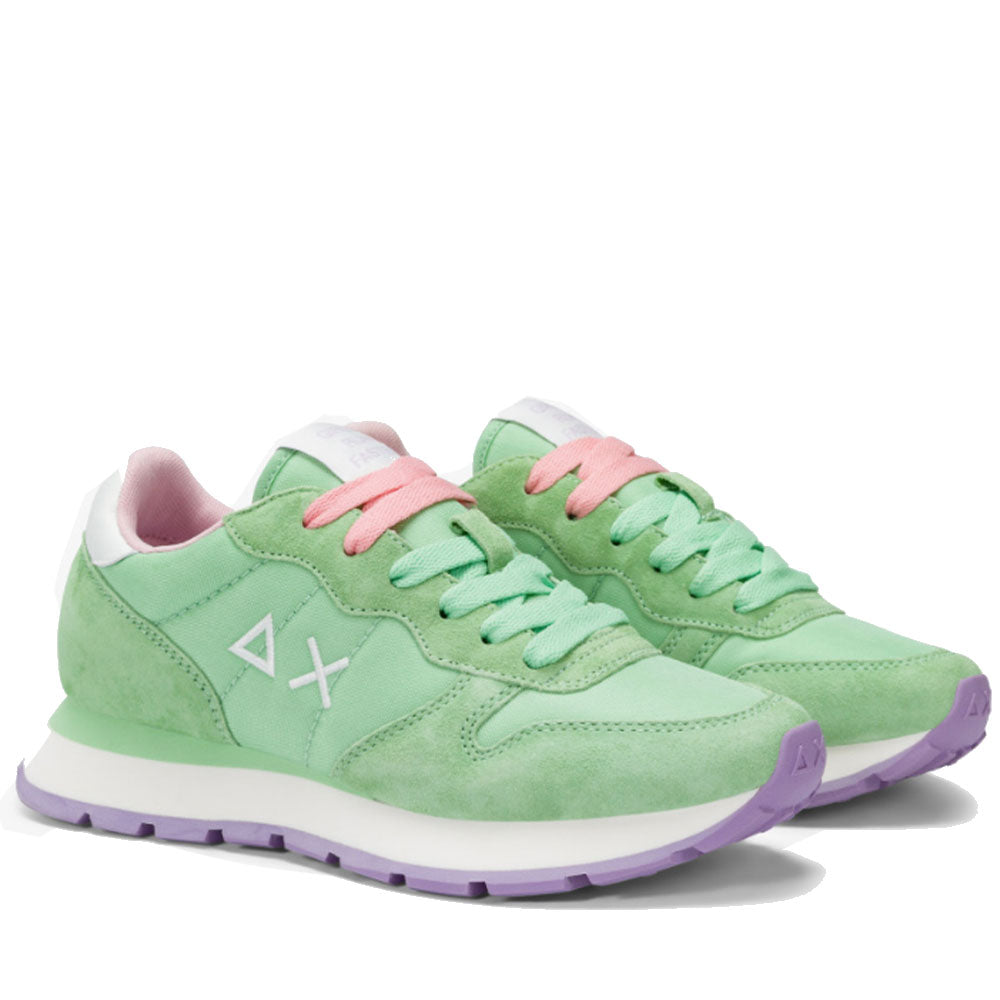 Sun68 Sneakers Ally Solid 
Damenschuhe aus Nylon in Mintgrün - Z35201