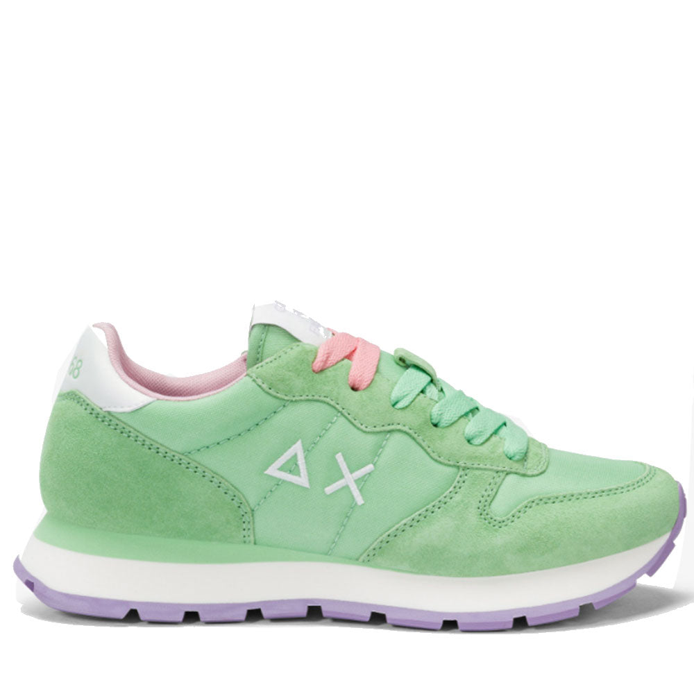 Sun68 Sneakers Ally Solid 
Damenschuhe aus Nylon in Mintgrün - Z35201