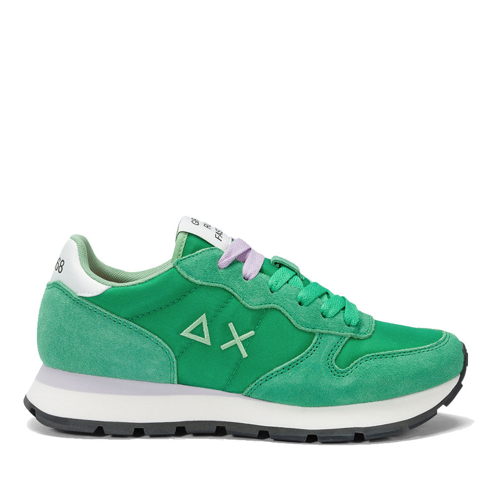Scarpe Donna Sun68 Sneakers Ally Solid Nylon Colore Verde Prato - Z35201