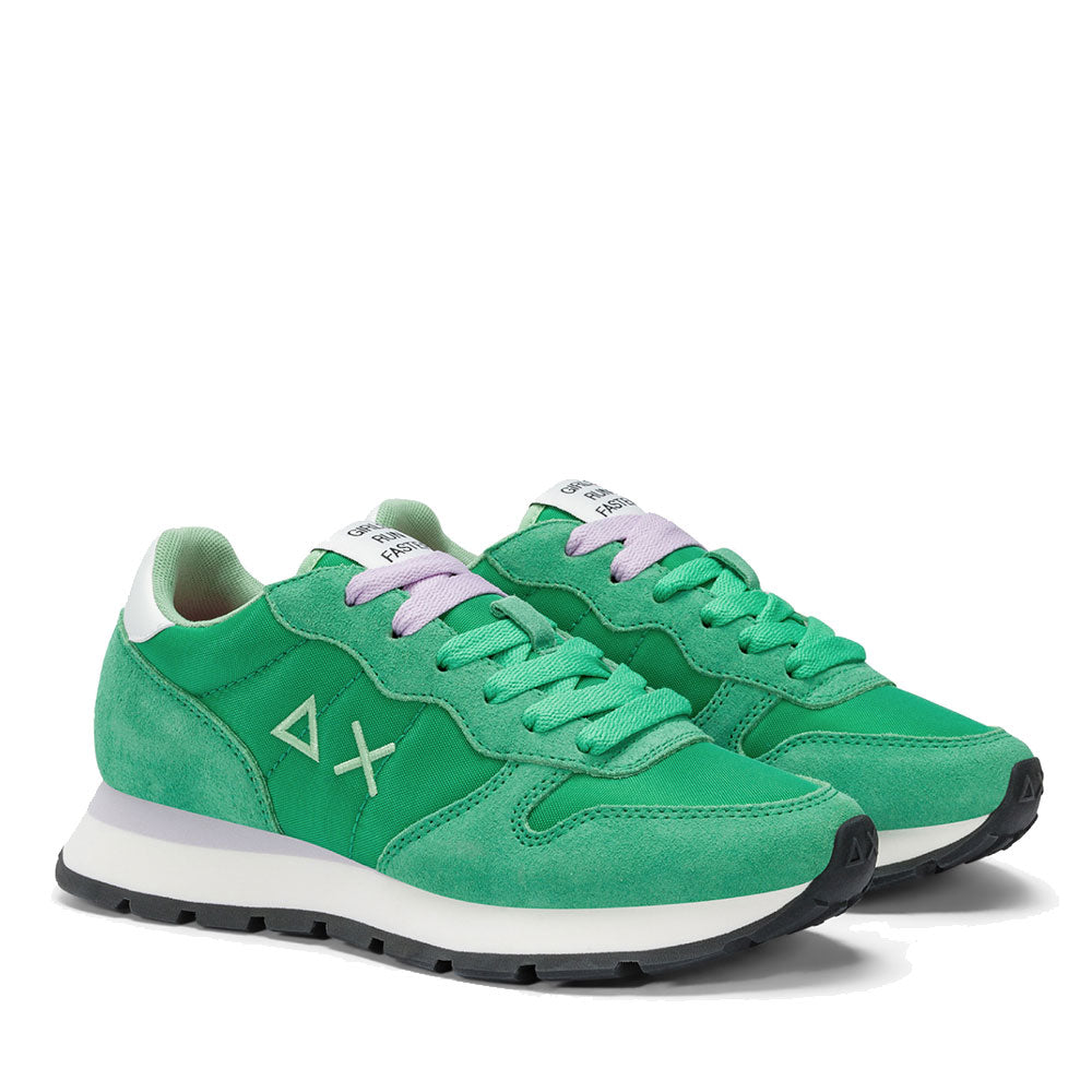 Scarpe Donna Sun68 Sneakers Ally Solid Nylon Colore Verde Prato - Z35201