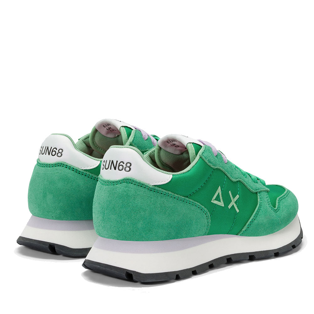 Scarpe Donna Sun68 Sneakers Ally Solid Nylon Colore Verde Prato - Z35201