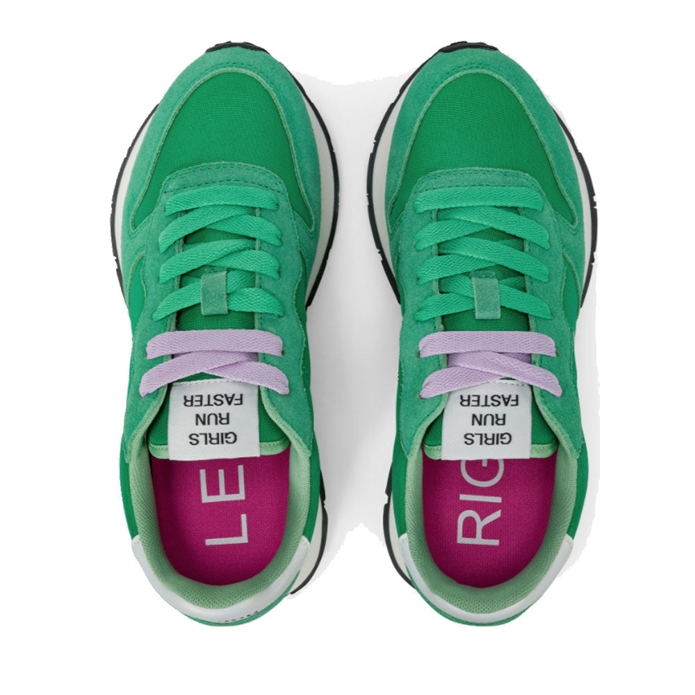 Scarpe Donna Sun68 Sneakers Ally Solid Nylon Colore Verde Prato - Z35201