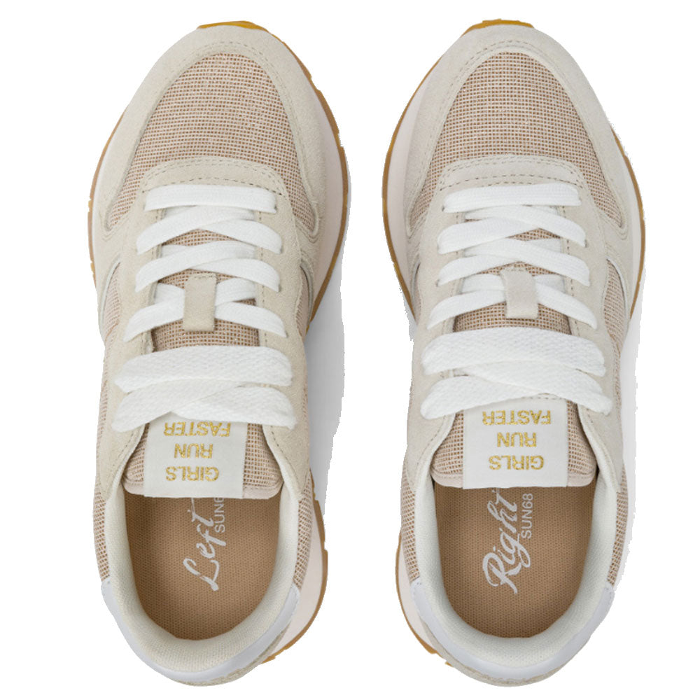 Scarpe Donna Sun68 Sneakers Ally Glitter Textile Colore Oro - Z35203