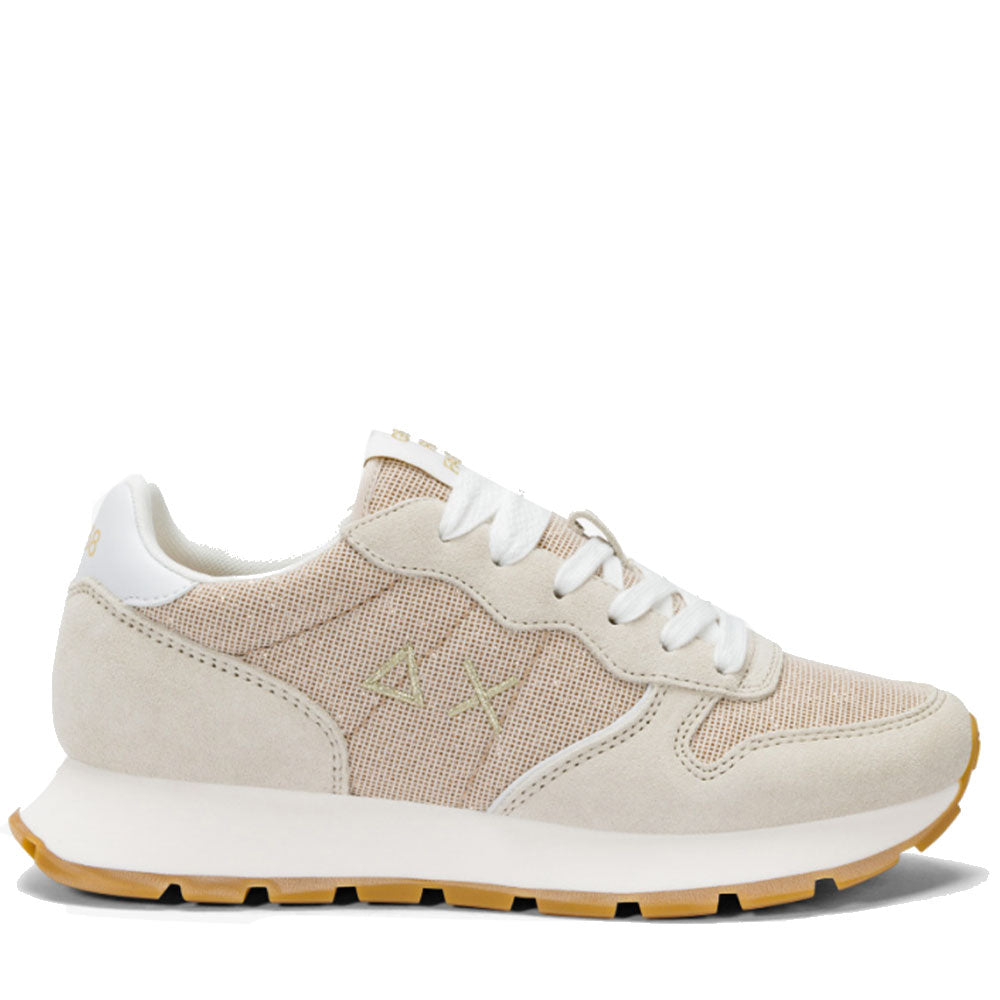 Scarpe Donna Sun68 Sneakers Ally Glitter Textile Colore Oro - Z35203