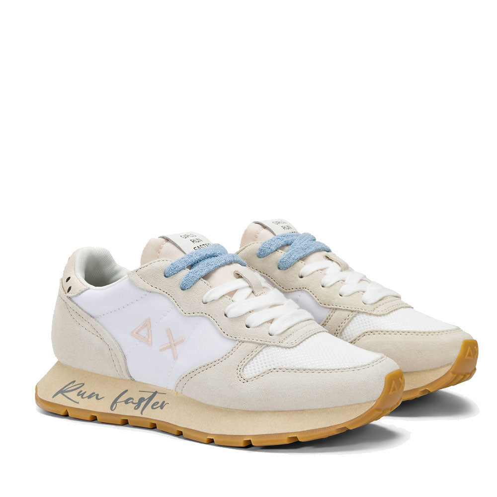 Scarpe Donna Sun68 Sneakers Ally Vintage Colore Bianco Panna - Z35207