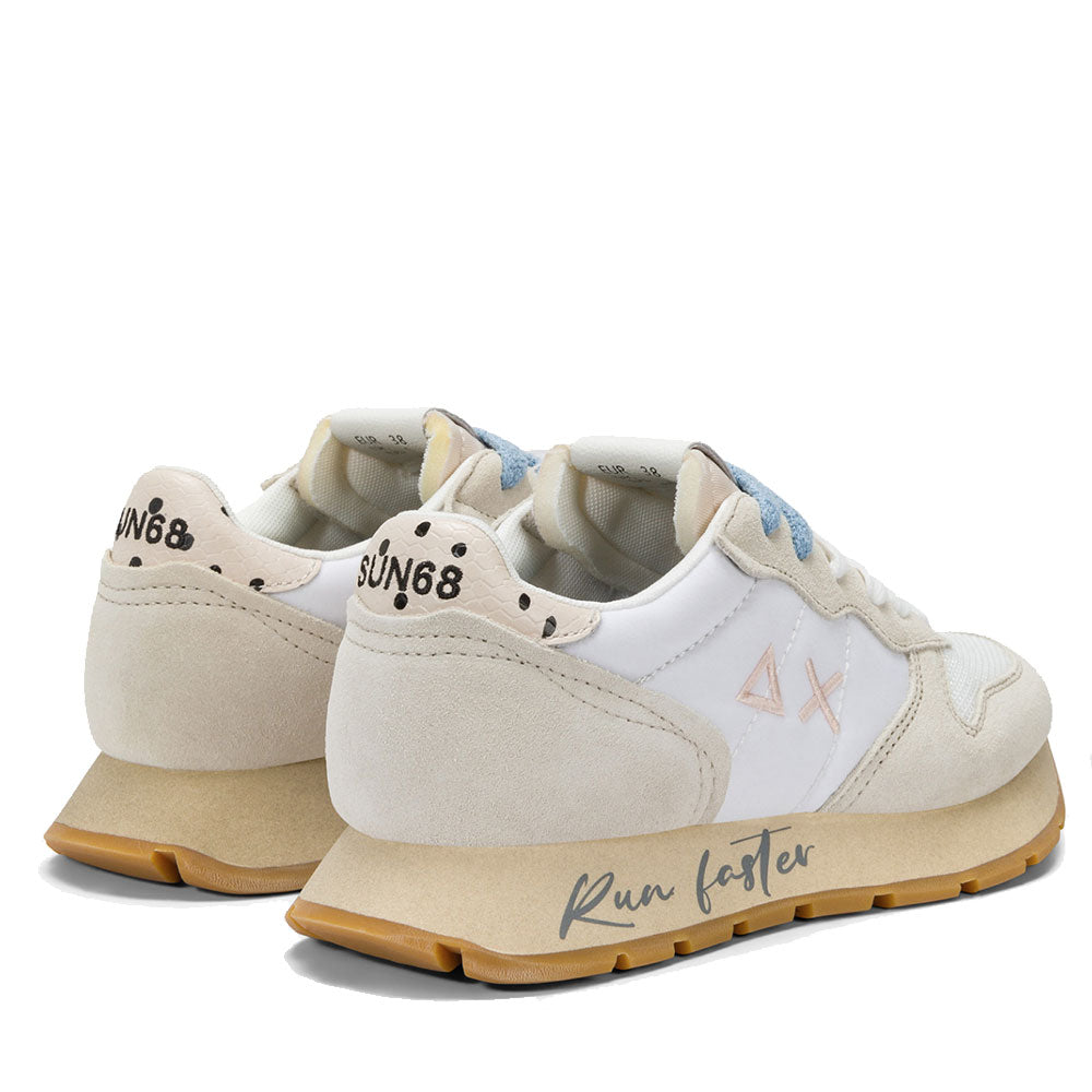Women's Cream White Sneakers SUN68 Ally Vintage - Z35207