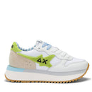 Sun68 Sneakers Big Stargirl Sponge
Damenschuhe aus Leder und Nylon Weiß und Limettengelb - Z35215