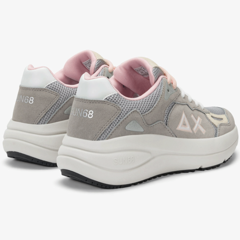 Scarpe Donna Sun68 Sneakers Venus Suede Grigio Chiaro - Z35219